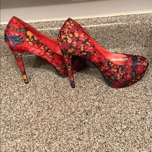 Floral heels
